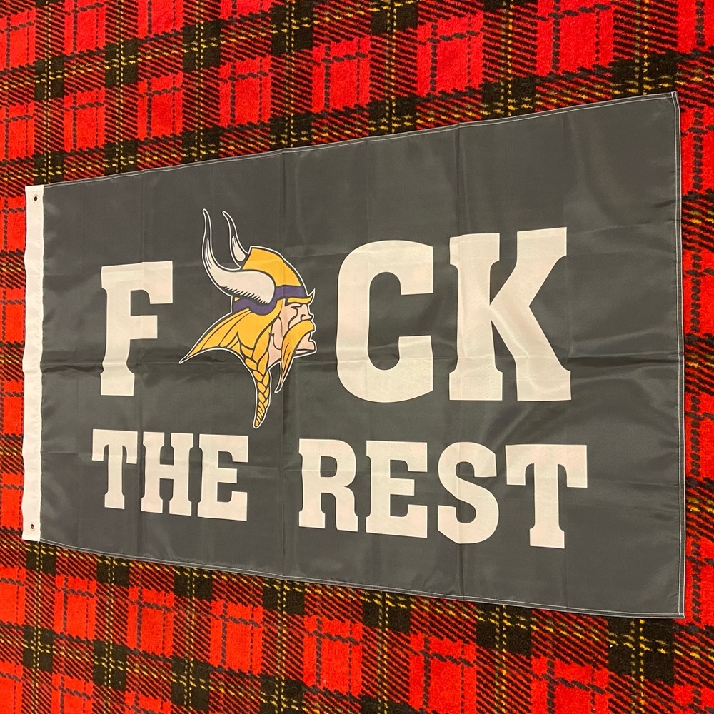Brand new Minnesota Vikings banner flag